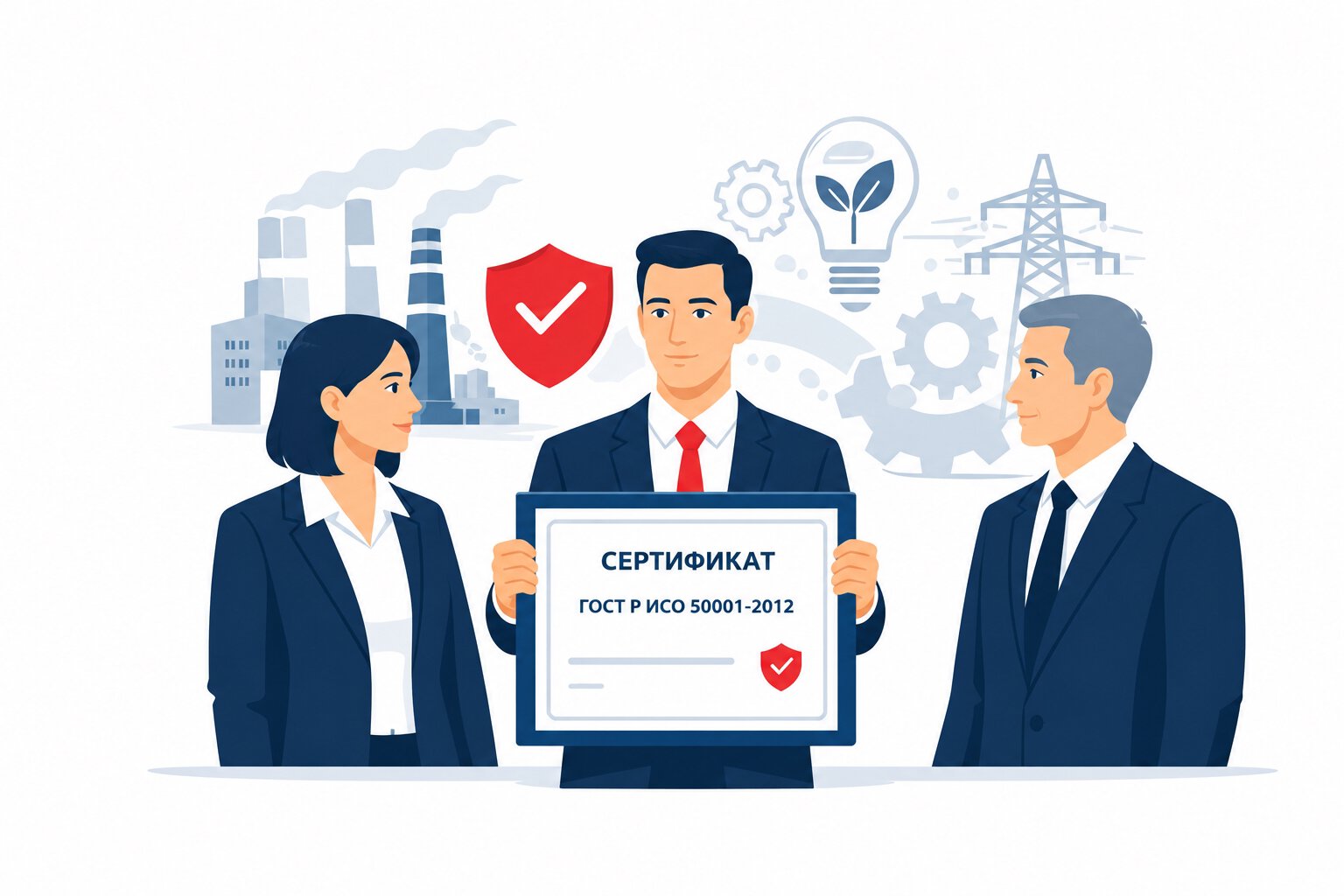 Оформление сертификата ГОСТ Р ИСО 50001-2012 в Пушкине и по всей Ленинградской области
